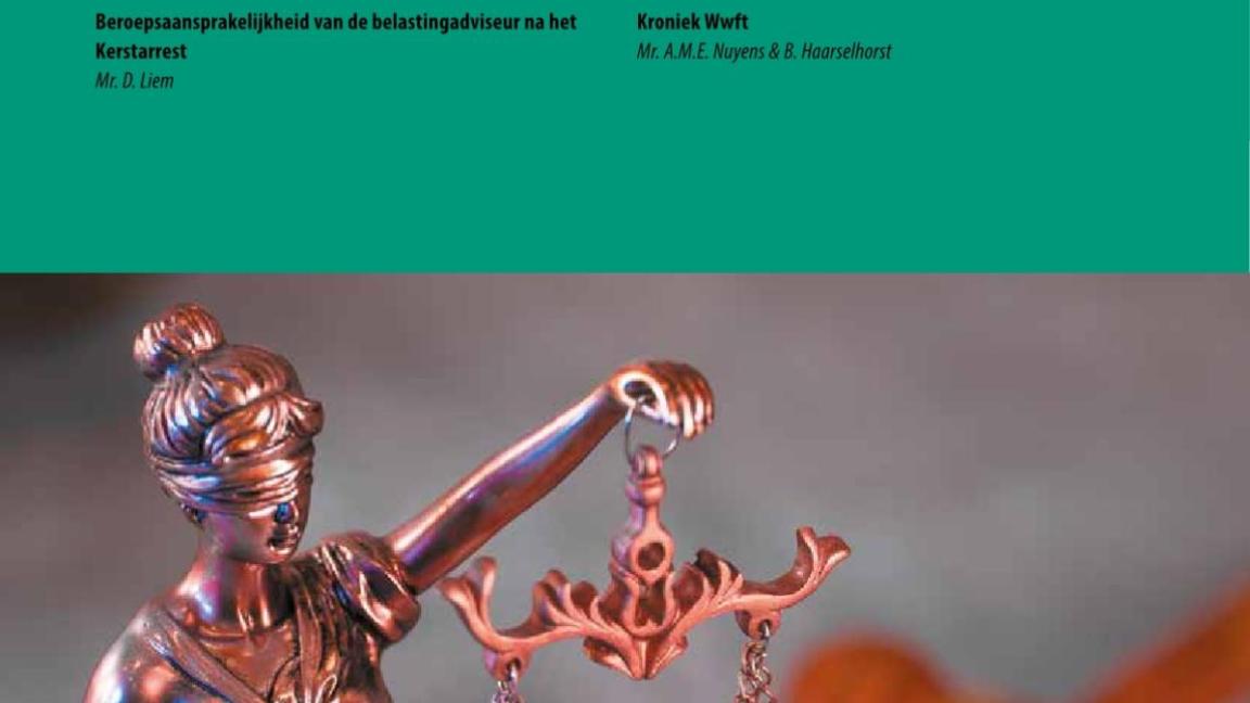 Beroepsaansprakelijkheid belastingadviseur na kerstarrest
