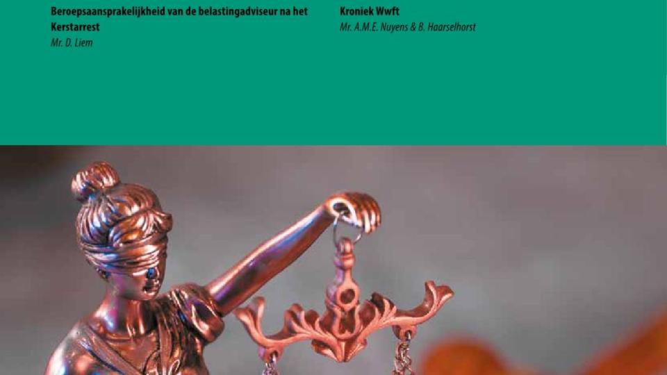 Beroepsaansprakelijkheid belastingadviseur na kerstarrest